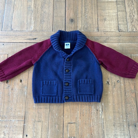 Janie and jack cowl neck cardigan grandpa sweater - Picture 1 of 5